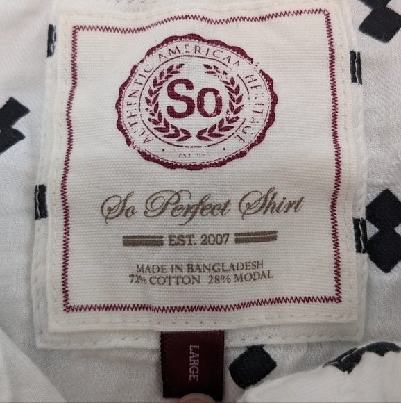 SO Perfect shirt button up top size Large - Picture 2 of 6